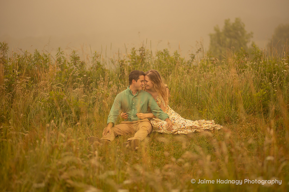 Foggy Max Patch Engagement Photos | Asheville Photographer