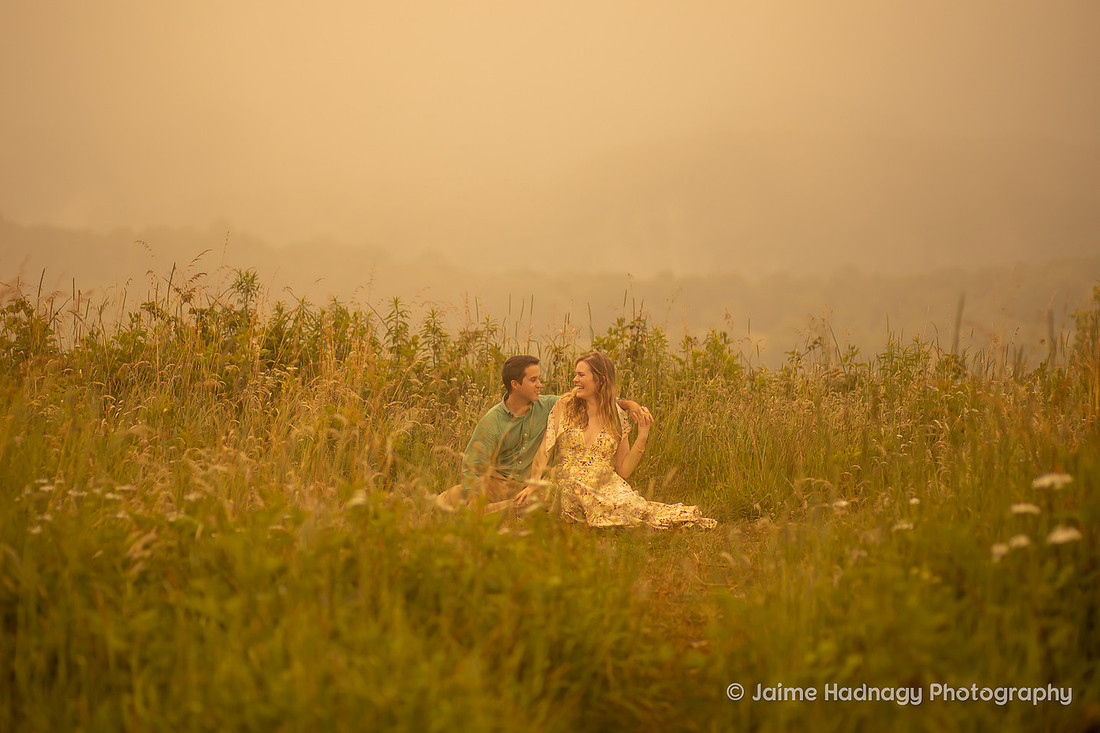 Romantic Engagement Hiking Photoshoot | Asheville Photographer