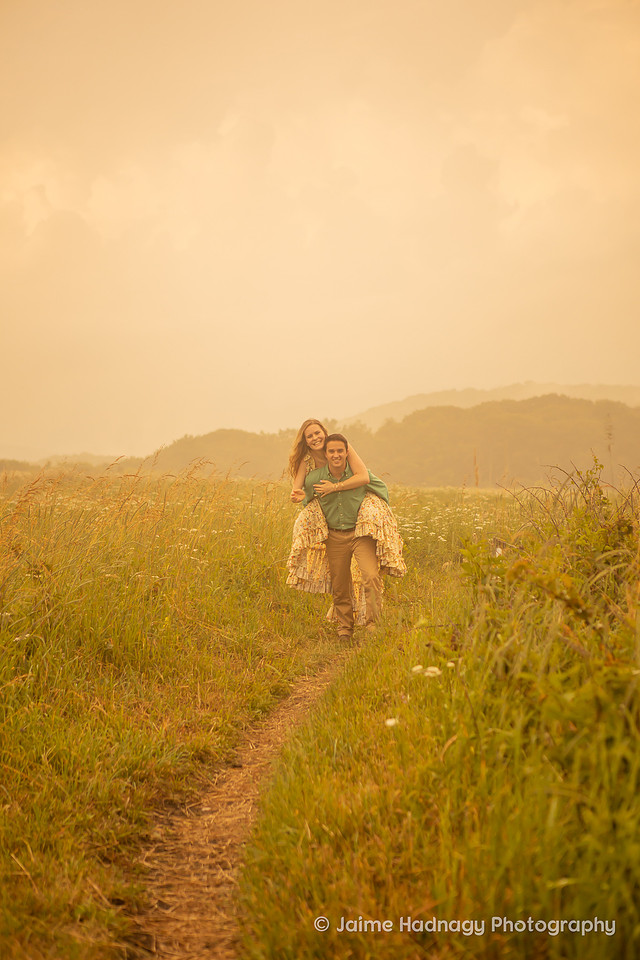 Romantic Engagement Hiking Photoshoot | Asheville Photographer