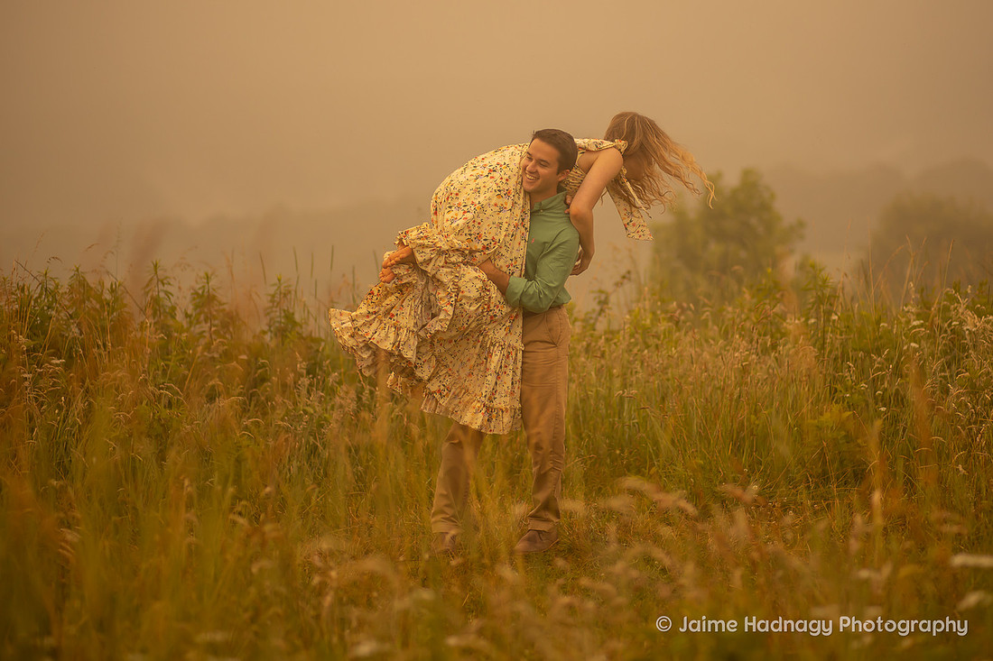 Romantic Engagement Hiking Photoshoot | Asheville Photographer