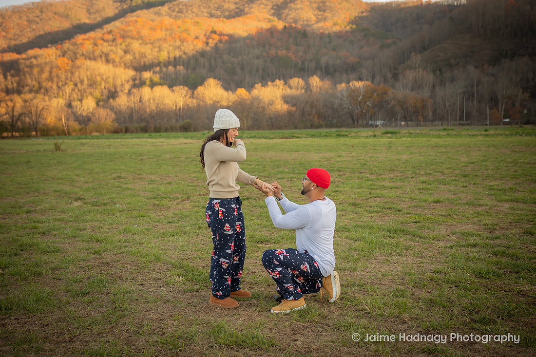 Surprise Proposal During Family Photos