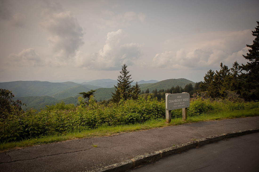 Cranberry Ridge Overlook on Blue Ridge Parkway in Maggie Valley