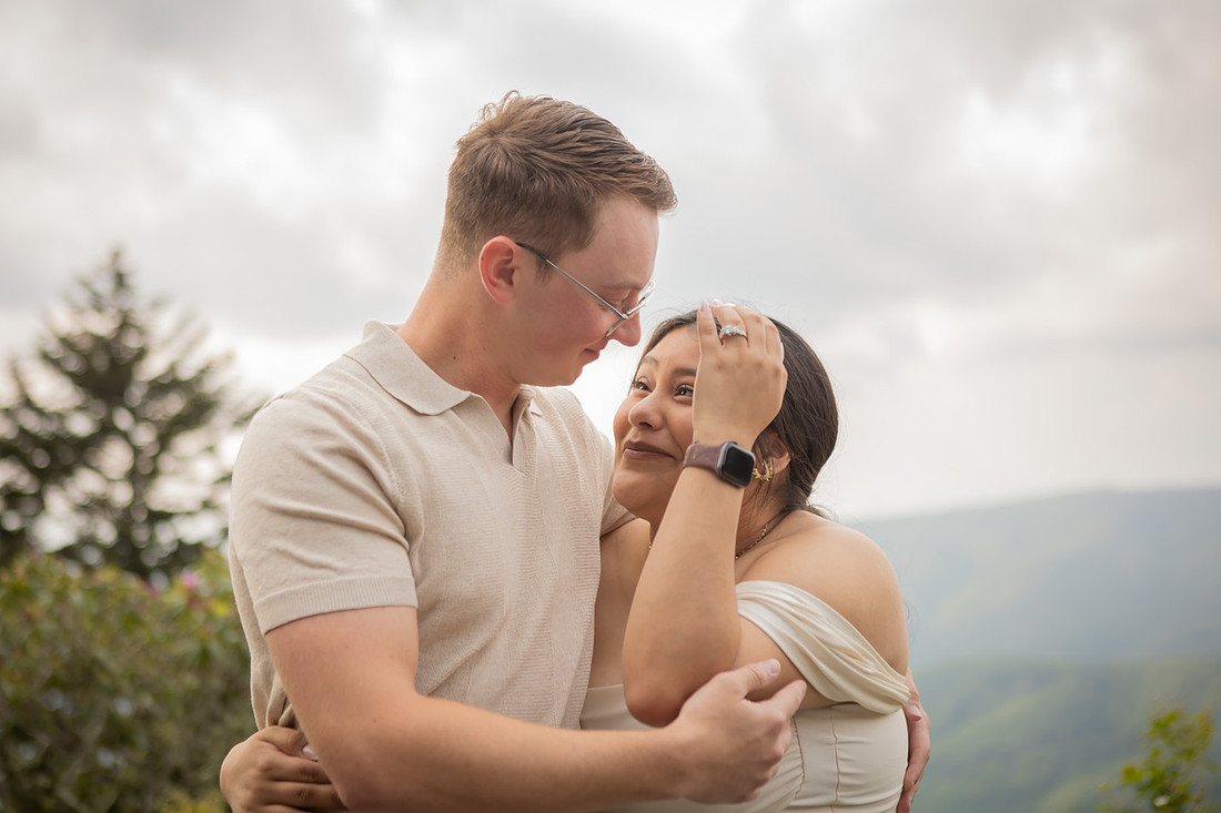 Surprise Proposal Photography on the Blue Ridge Parkway | Asheville Photographer