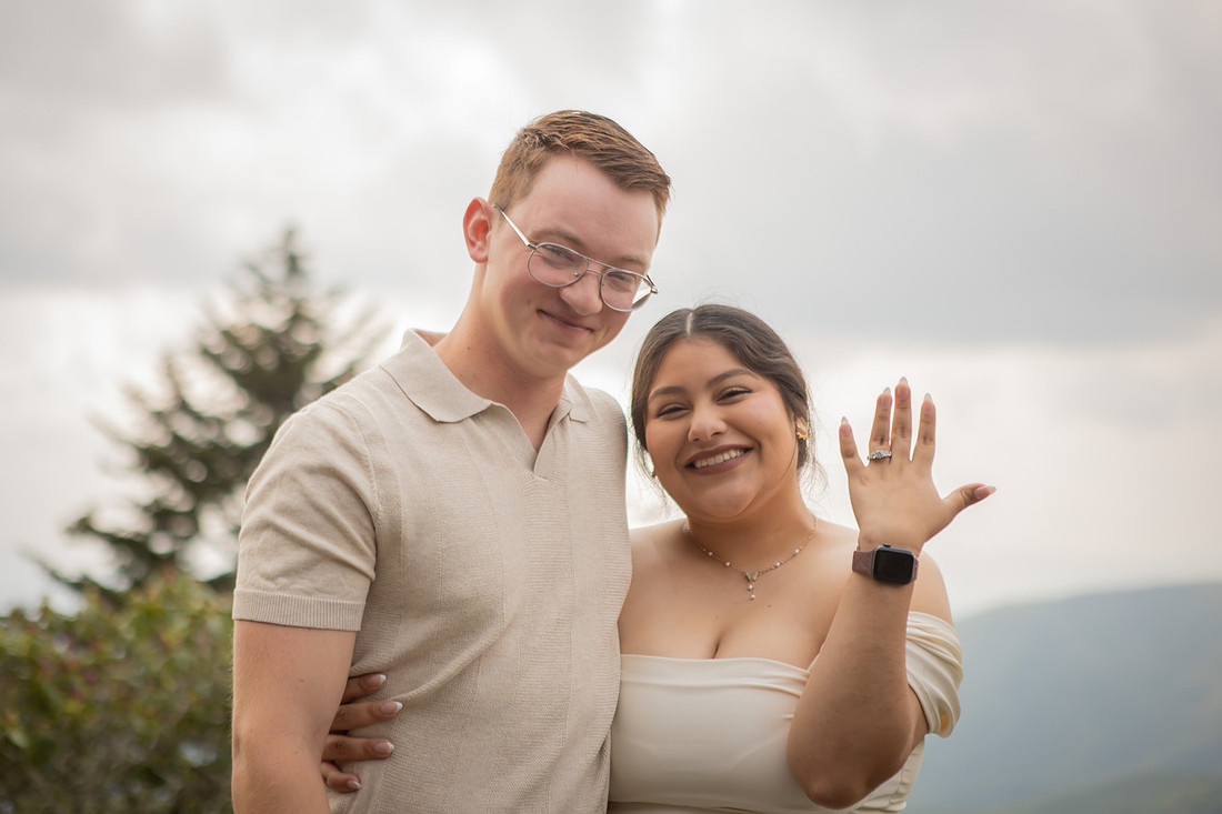 Surprise Proposal Photography on the Blue Ridge Parkway | Asheville Photographer