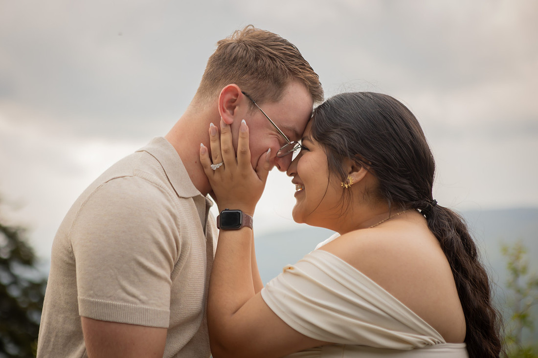 Surprise Proposal Photography on the Blue Ridge Parkway | Asheville Photographer
