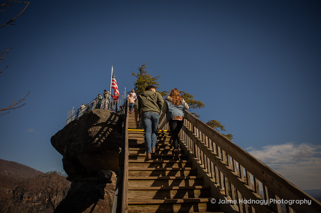 Proposal Photography at Chimney Rock | Asheville Photographer