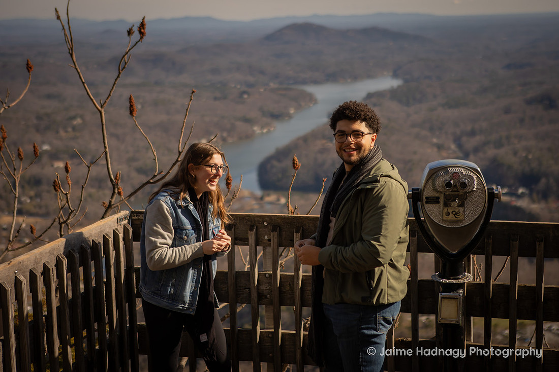 Proposal Photography at Chimney Rock | Asheville Photographer