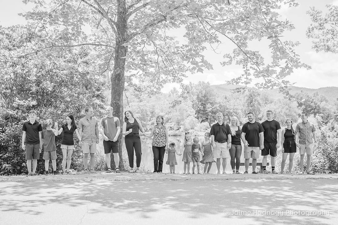Family Reunion at the park | Asheville Family Photographer 