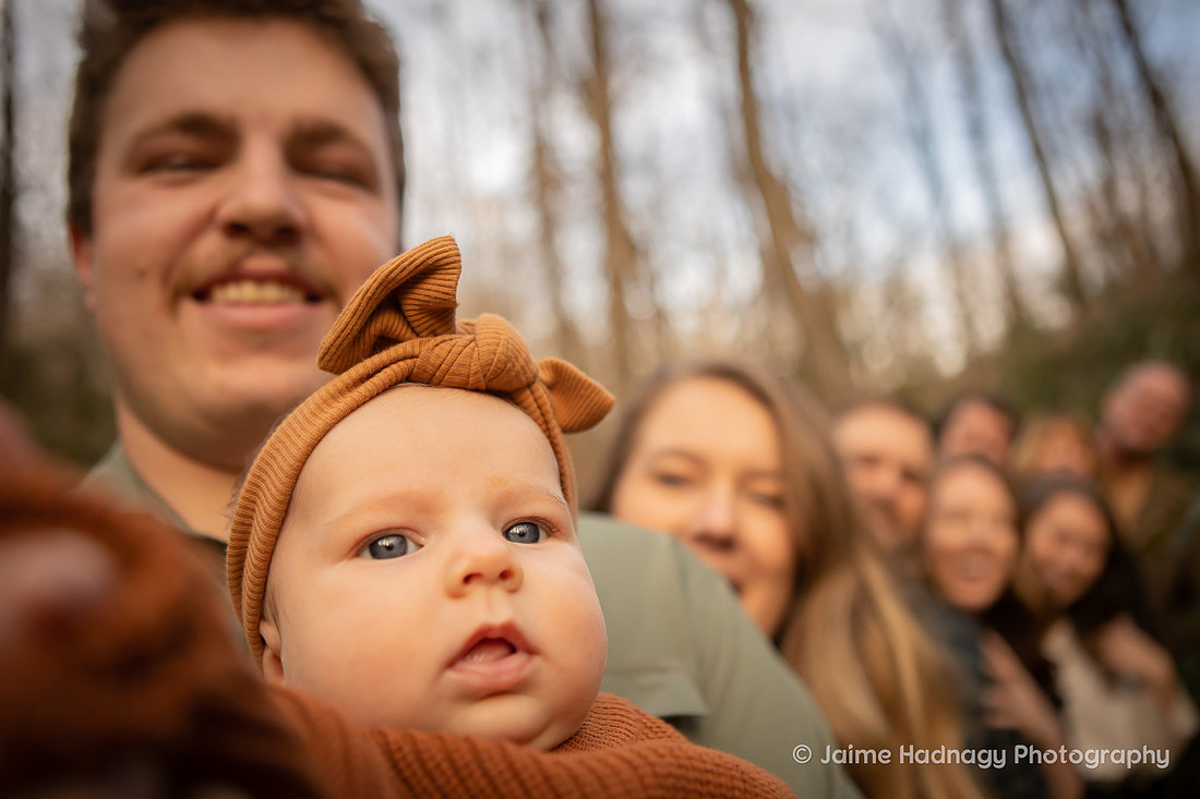 Family Photos in Nature with Baby | Asheville Portrait Photographer