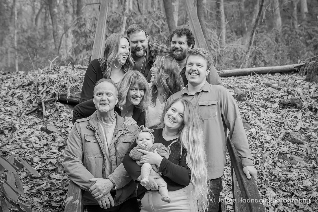 Family Photos in Nature with Baby | Asheville Portrait Photographer