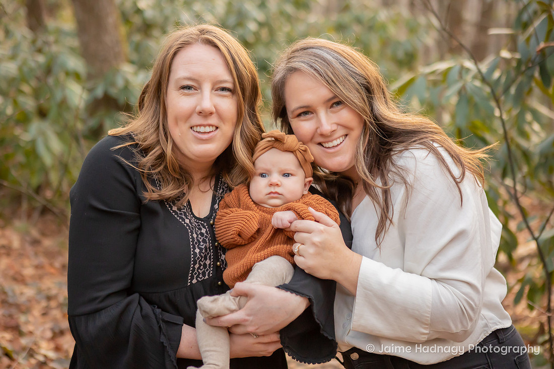 Family Photos in Nature with Baby | Asheville Portrait Photographer