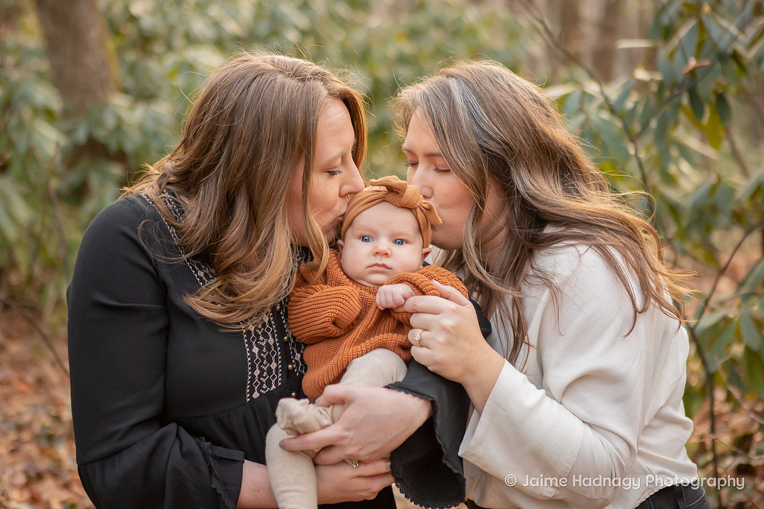 Family Photos in Nature with Baby | Asheville Portrait Photographer