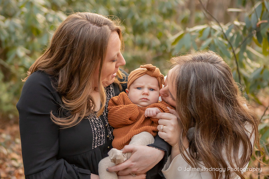 Family Photos in Nature with Baby | Asheville Portrait Photographer
