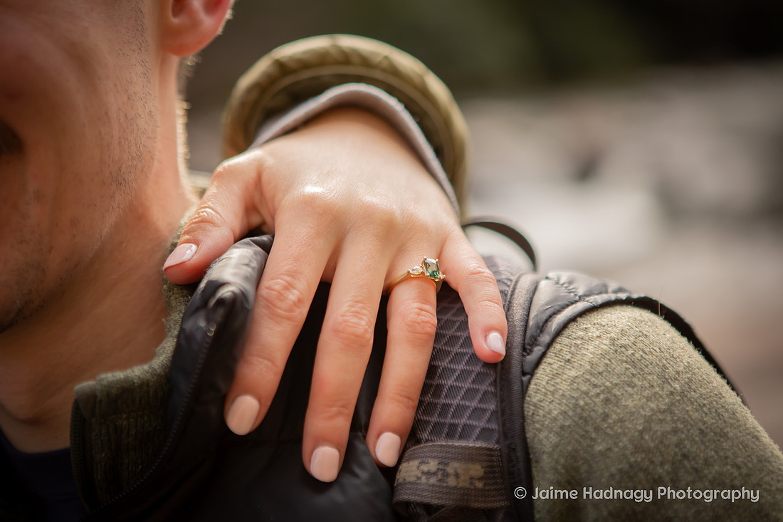Proposal on the river on the way to Triple Falls in Brevard NC | Asheville Proposal Photographer
