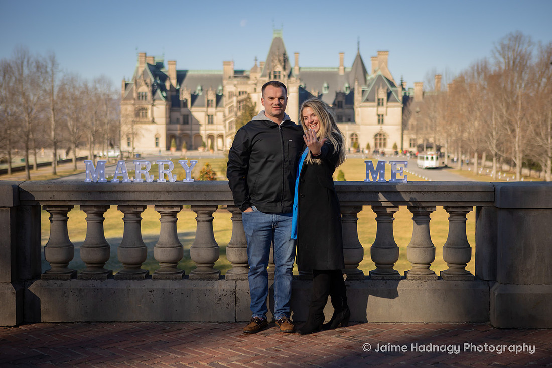 Proposing at the Biltmore Estate in Asheville | Engagement Photographer