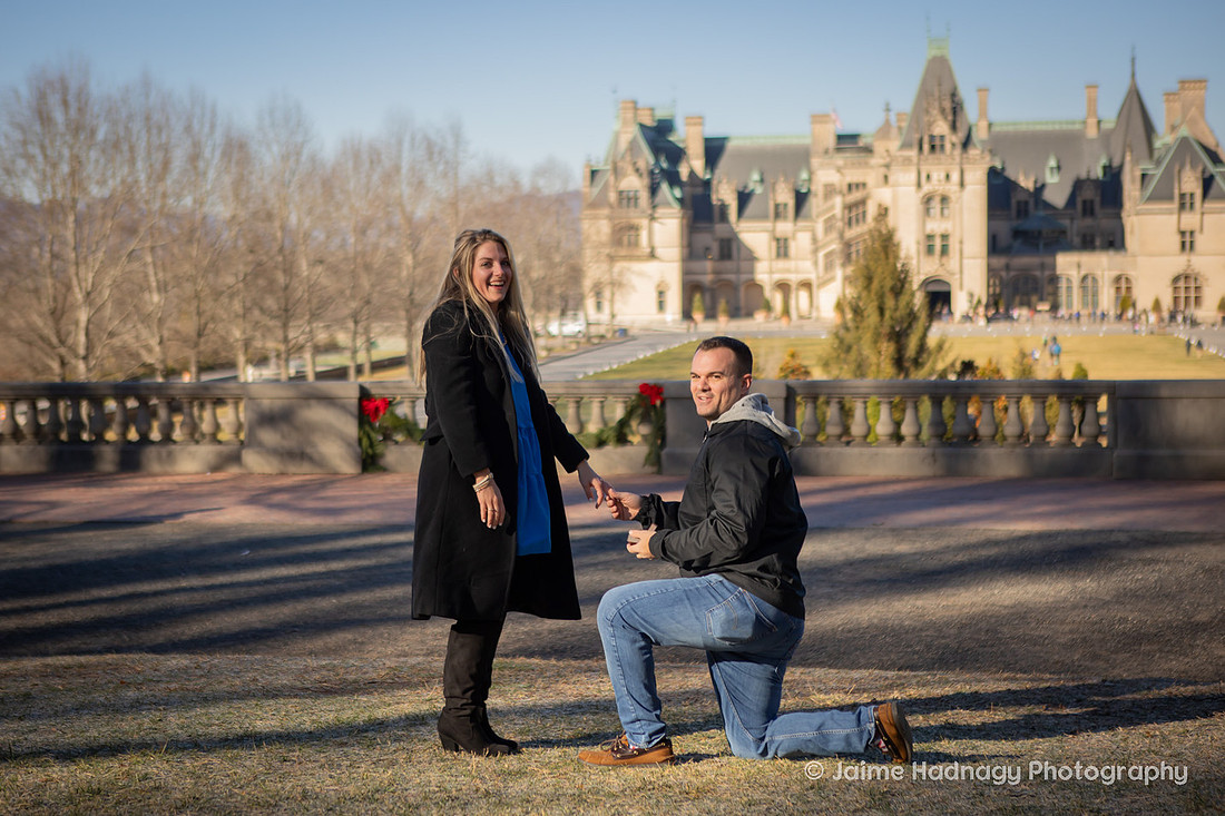 Proposing at the Biltmore Estate in Asheville | Engagement Photographer