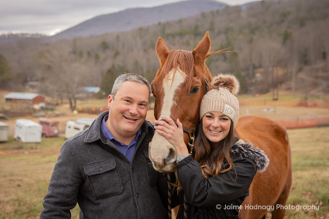 Engagement Session on Horse Farm | Asheville Proposal Photographer