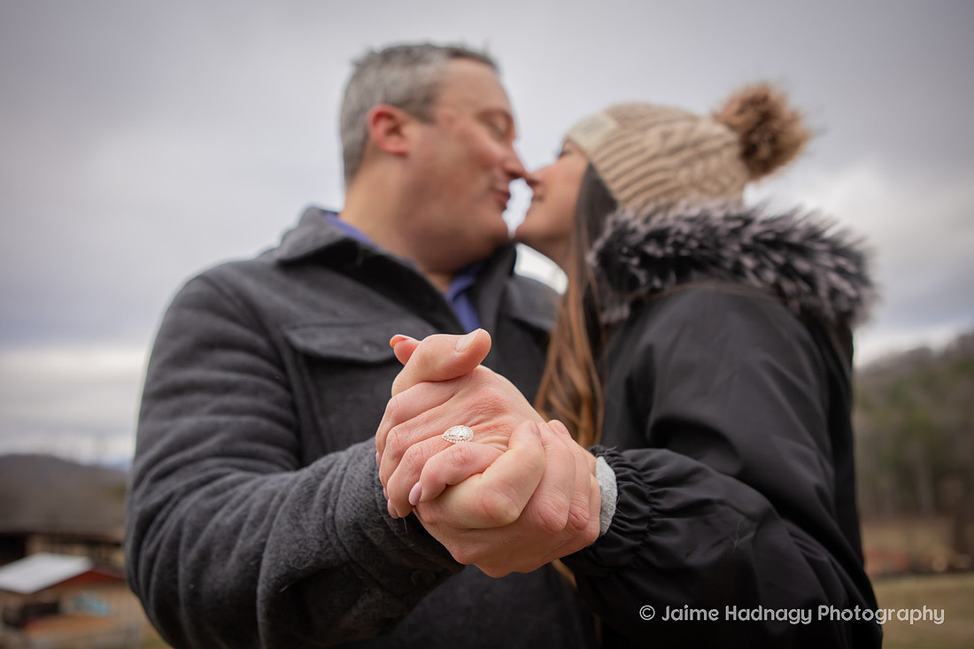 Engagement Session on Horse Farm | Asheville Proposal Photographer