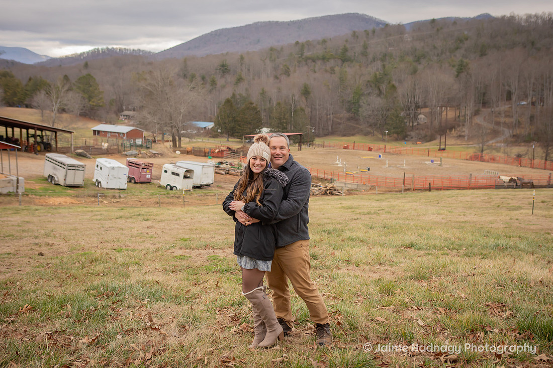 Engagement Session on Horse Farm | Asheville Proposal Photographer