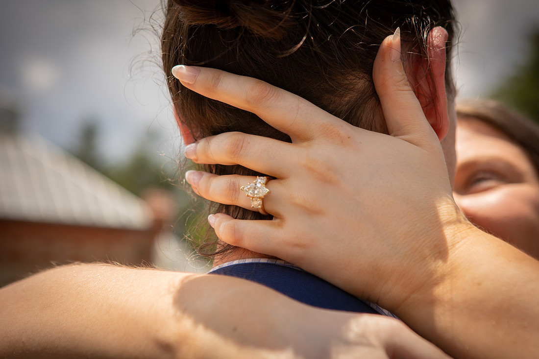 Surprise Proposal at the Rose Garden of the Biltmore Estate