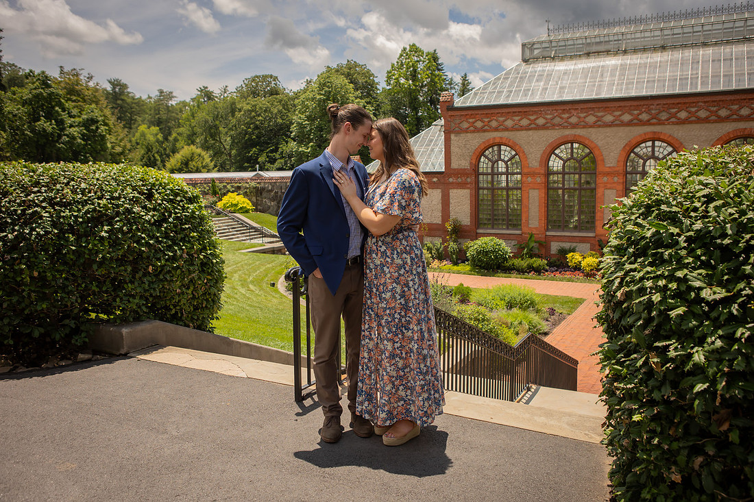 Surprise Proposal at the Rose Garden of the Biltmore Estate