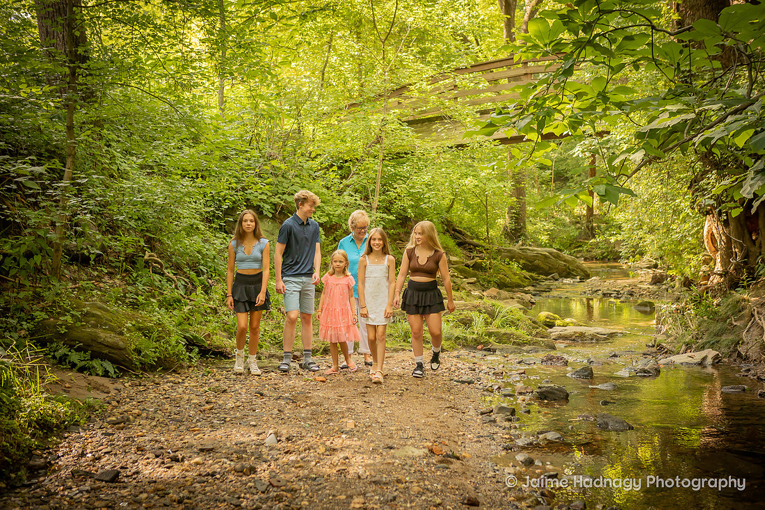 Family Photo Session at Asheville Botanical Gardens