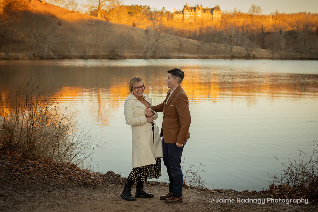 Wintertime Proposal at the Biltmore Estate | Asheville Engagement Photographer