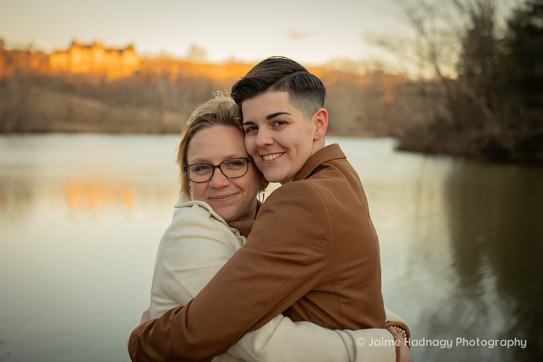 Engagement at the Biltmore Estate Lagoon | Asheville Proposal Photographer