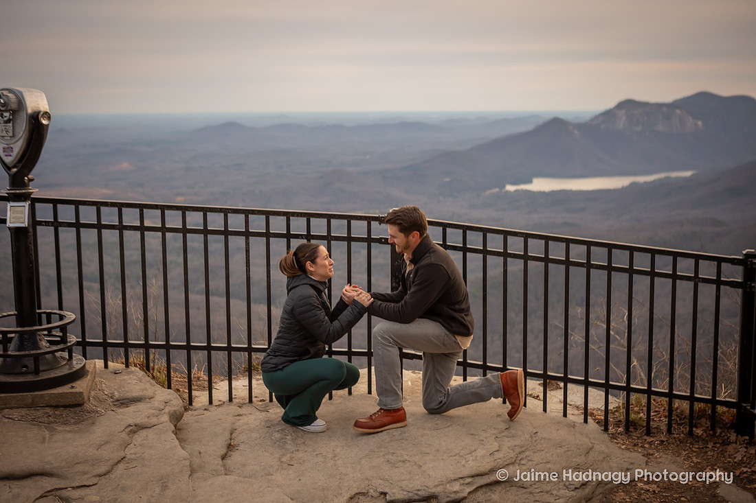 Surprise Proposal at Caesar's Head
