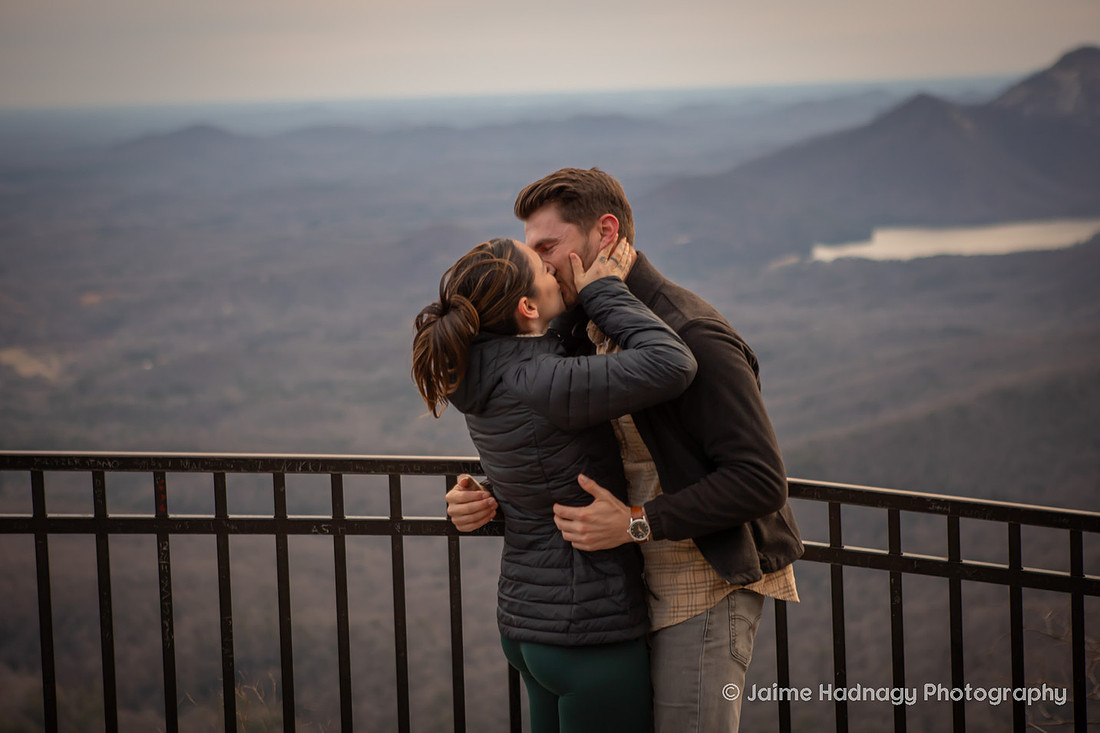 Surprise Proposal in the mountains | WNC Engagement Photographer