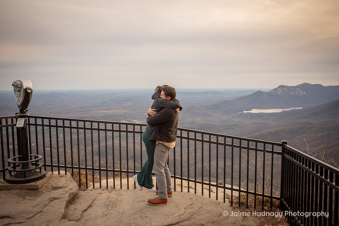 Surprise Proposal in the mountains | WNC Engagement Photographer