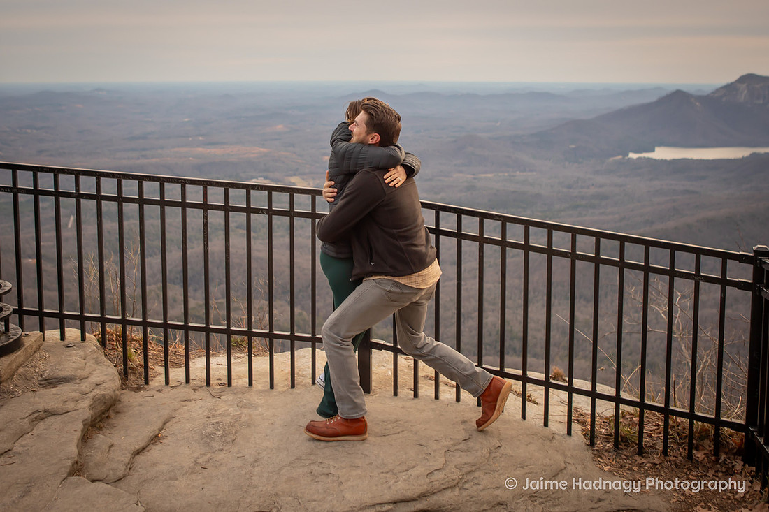 Surprise Proposal in the mountains | WNC Engagement Photographer