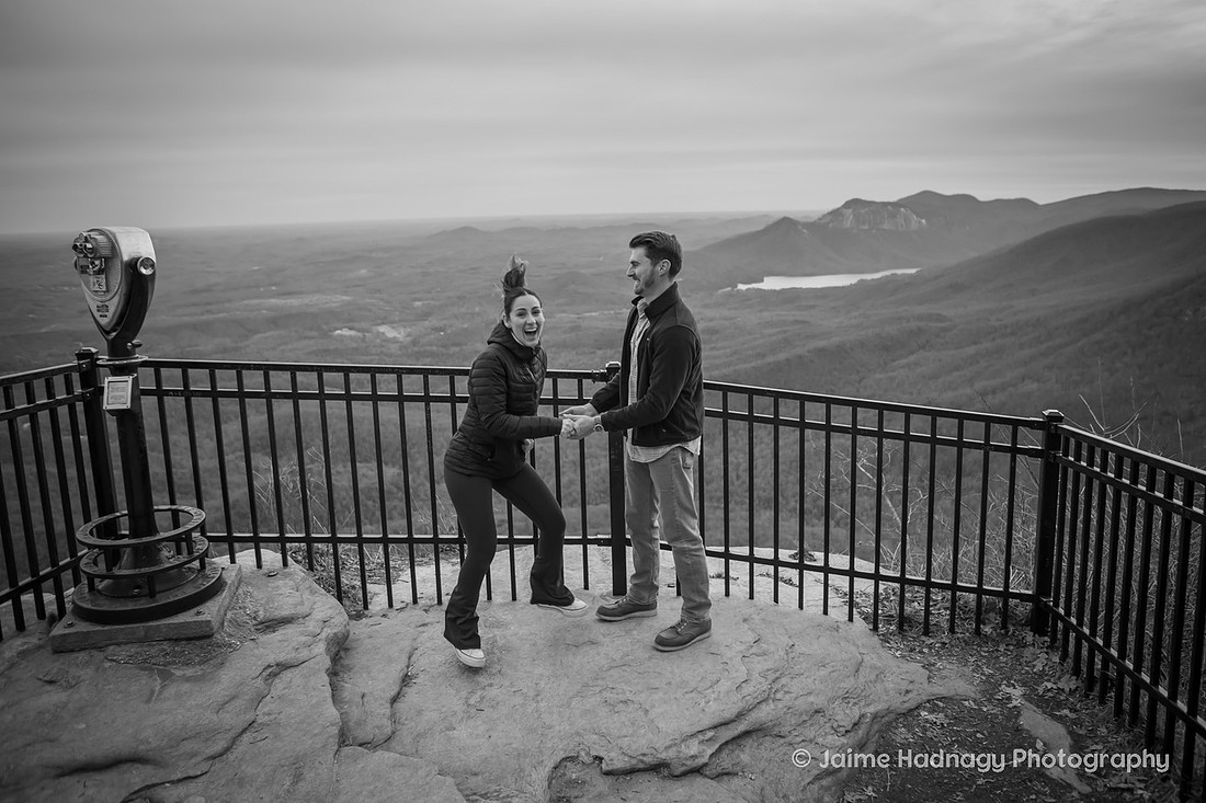 Surprise Proposal in the mountains | WNC Engagement Photographer