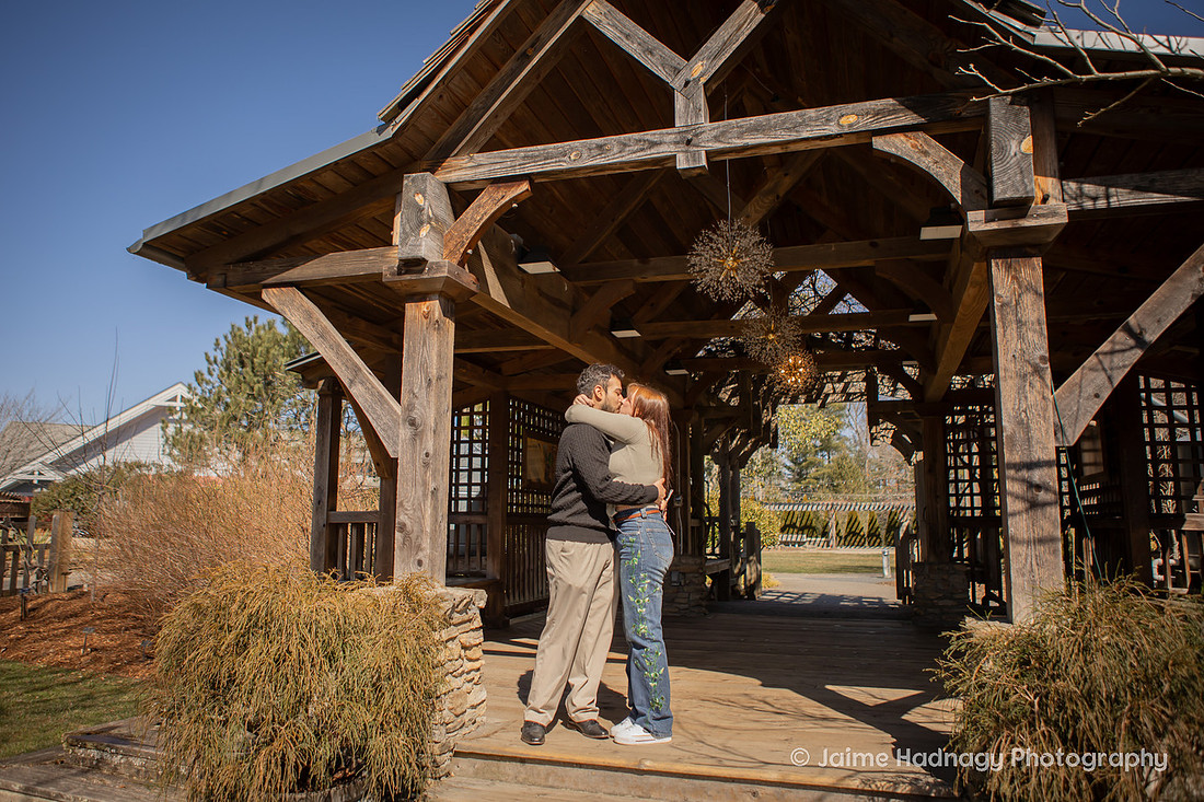 Engagement at NC Arboretum | Asheville Photographer