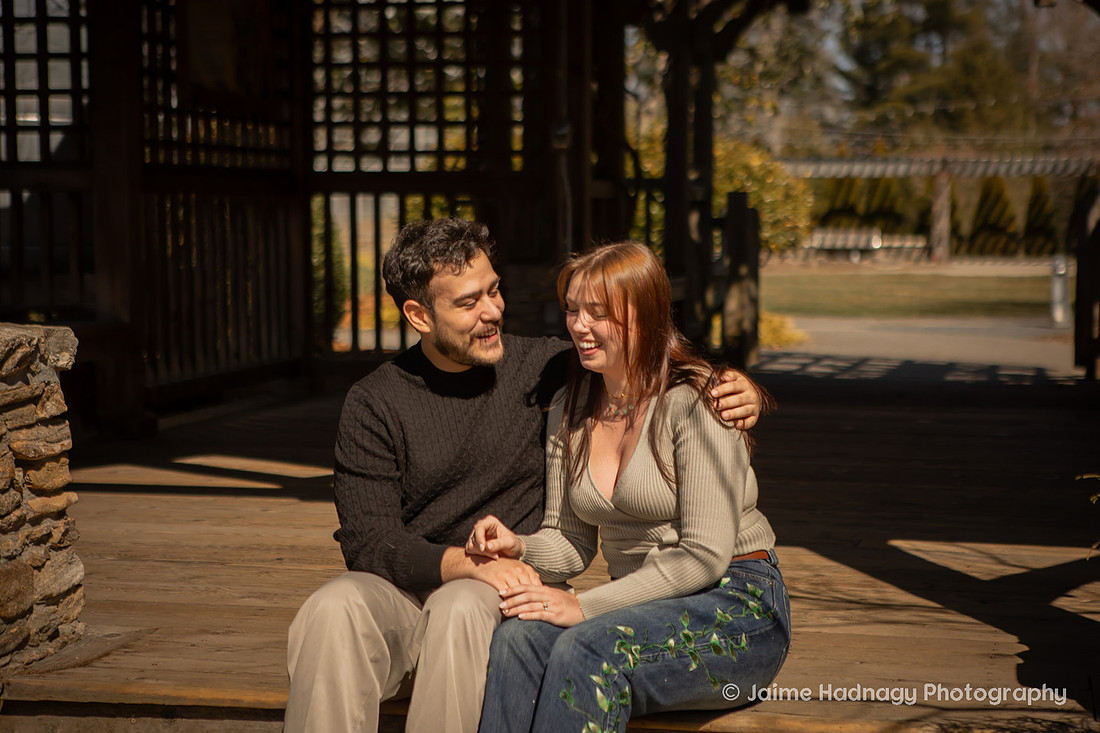 Engagement at NC Arboretum | Asheville Photographer