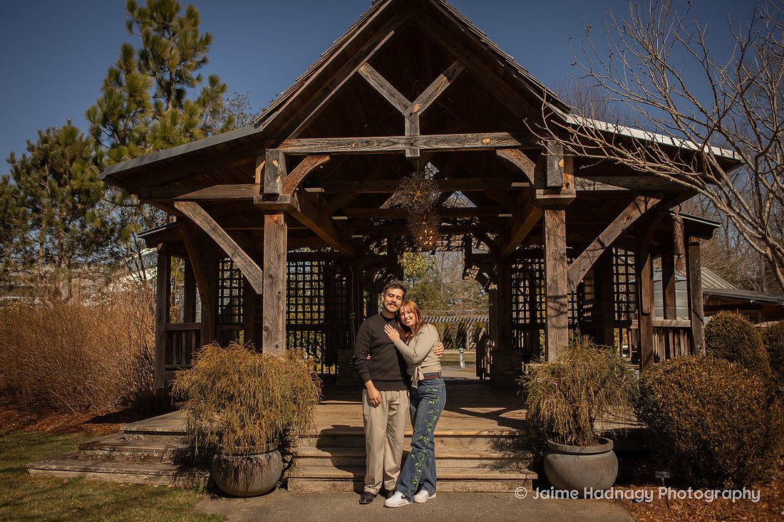 Engagement at NC Arboretum | Asheville Photographer