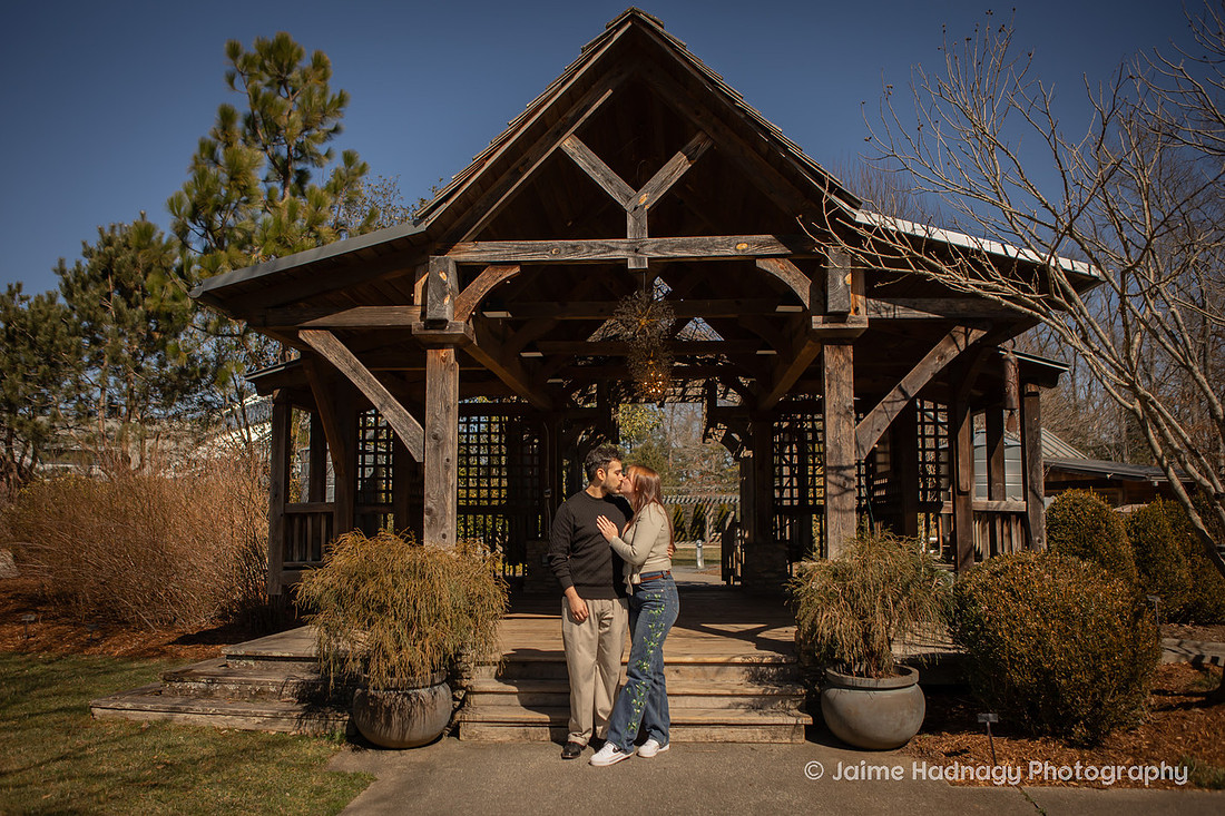 Engagement at NC Arboretum | Asheville Photographer