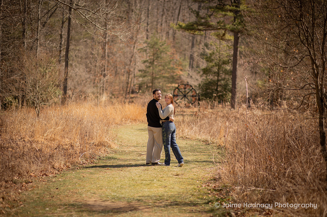 Beautiful Engagement Photos at the Arboretum in Asheville 