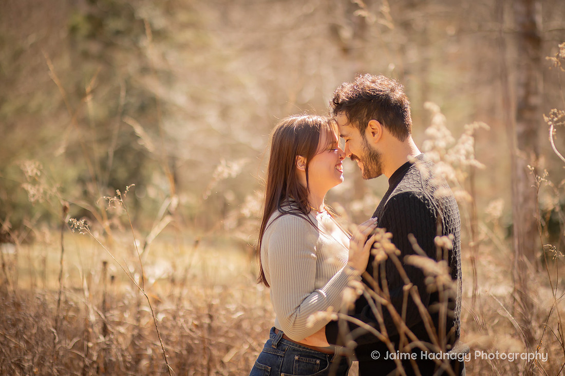Beautiful Engagement Photos at the Arboretum in Asheville 