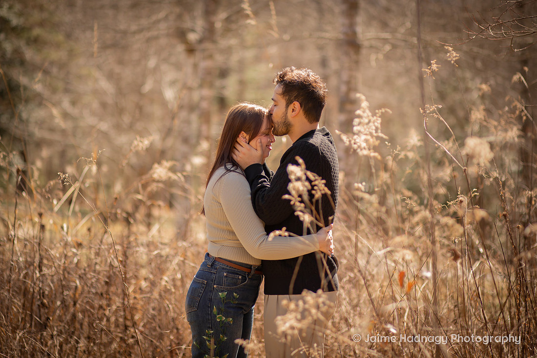 Beautiful Engagement Photos at the Arboretum in Asheville 