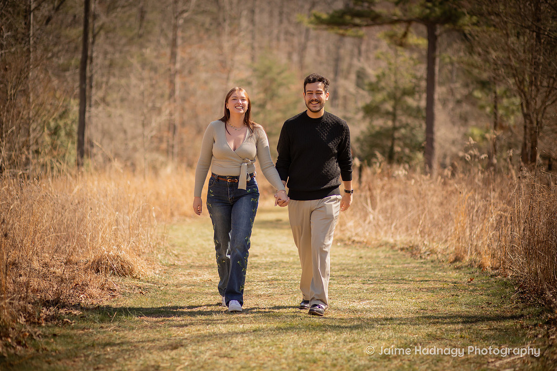 Beautiful Engagement Photos at the Arboretum in Asheville 