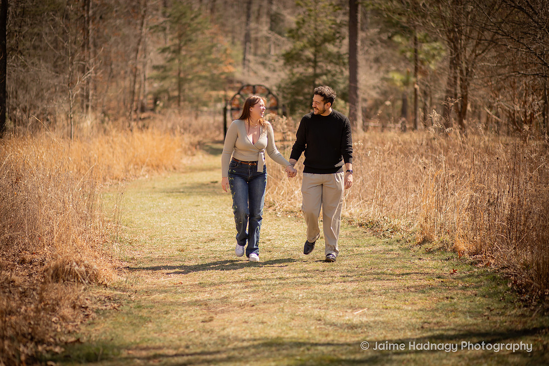 Beautiful Engagement Photos at the Arboretum in Asheville 