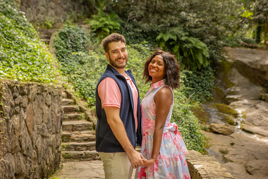 Engagement Photography Falls Park in Greenville | Proposal Photographer