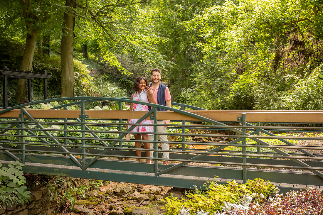 Engagement Photography Falls Park in Greenville | Proposal Photographer