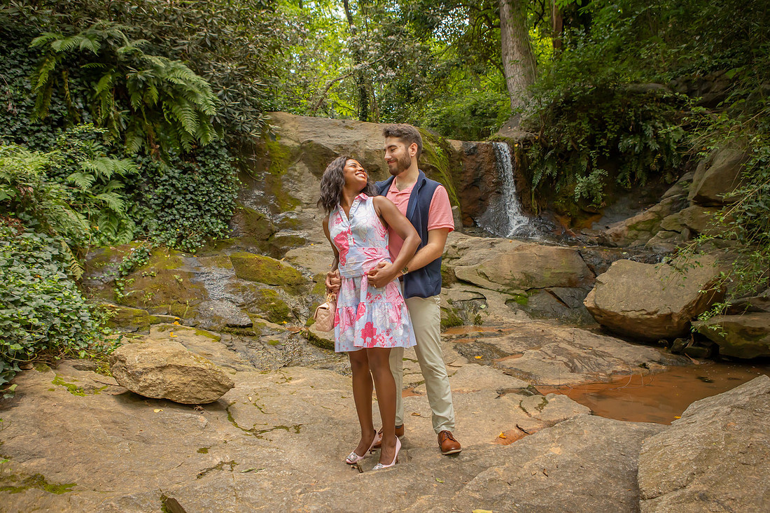 Engagement Photography Falls Park in Greenville | Proposal Photographer
