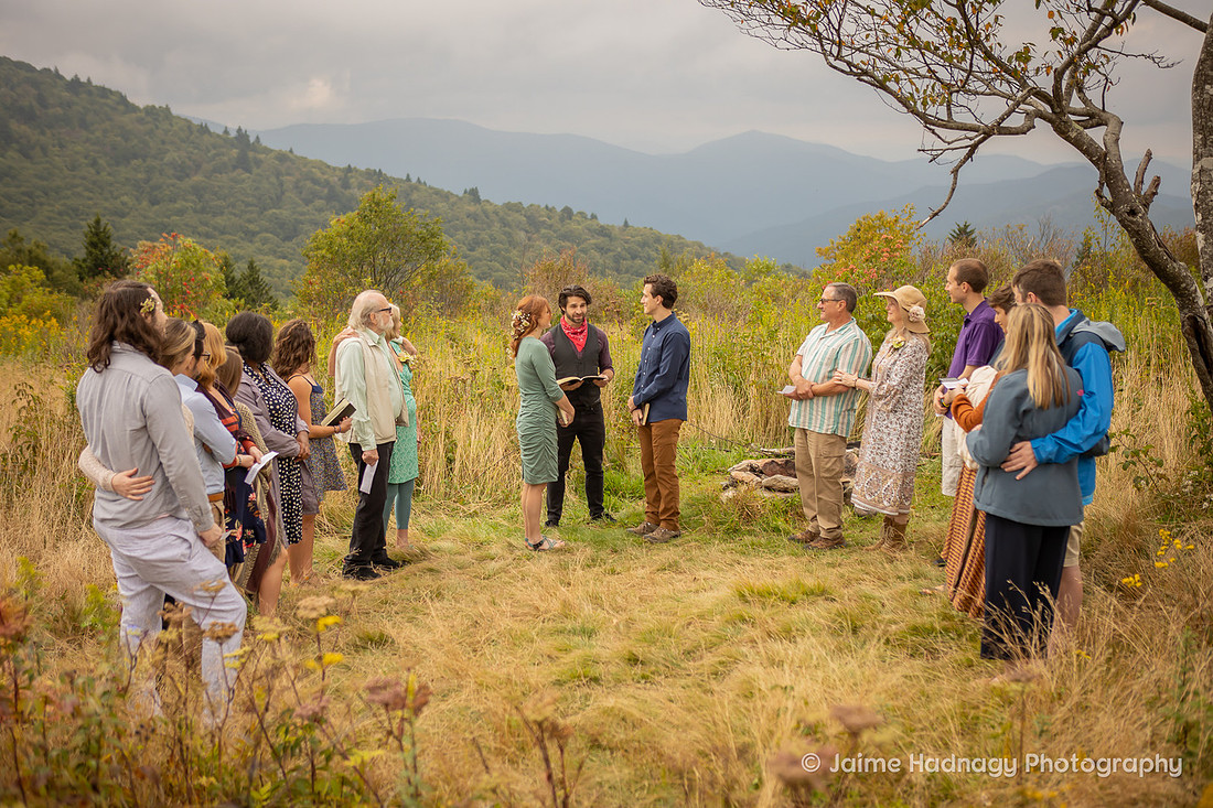 Micro Wedding Adventure near Asheville Photography