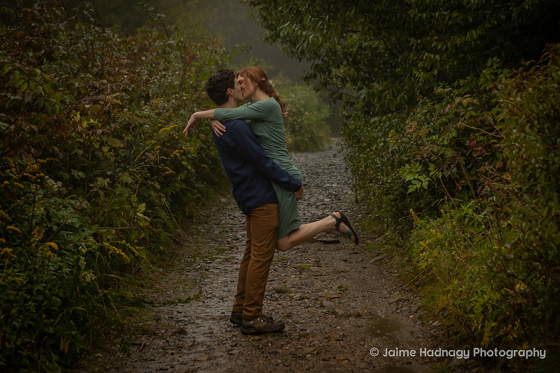 Rainy Adventure Elopement | Asheville Micro Wedding Photographer