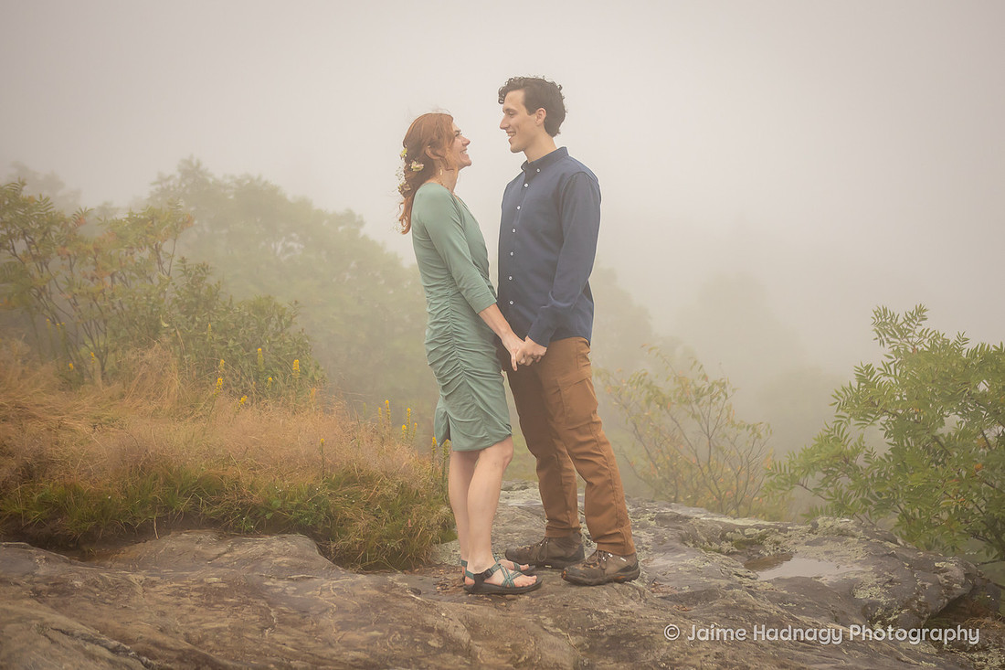 Hiking Adventure Wedding Photographer Asheville Black Balsam