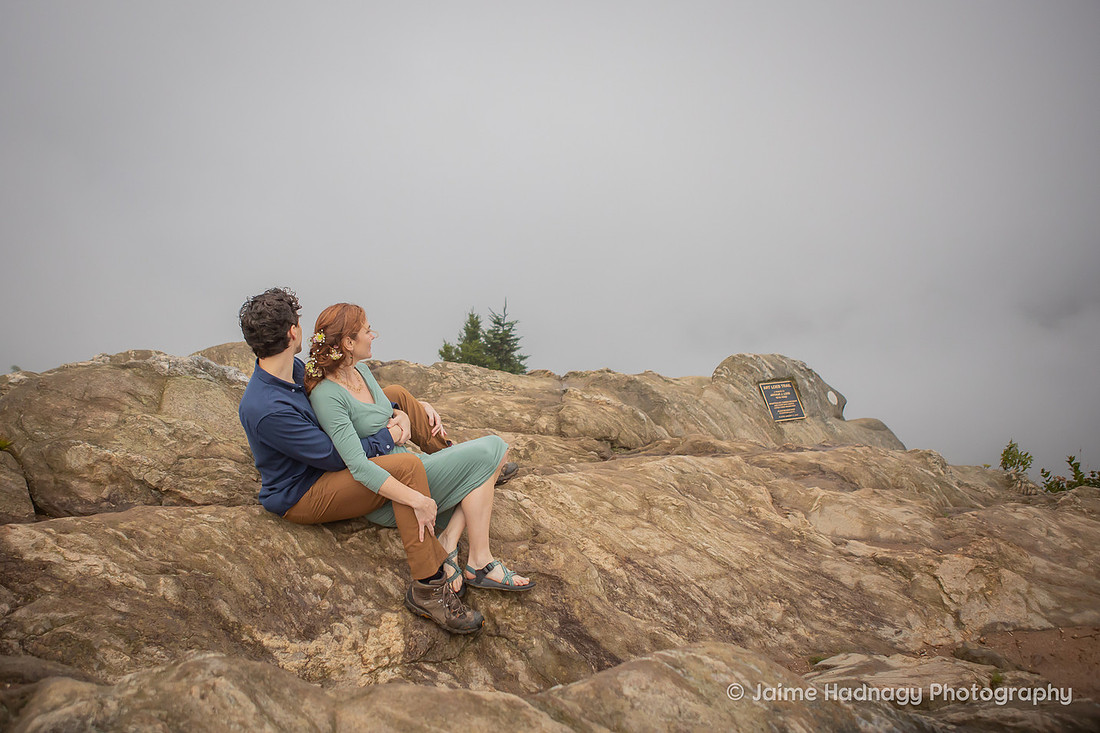 Foggy Wedding Photos on Black Balsam | Asheville Nature Elopement Photographer