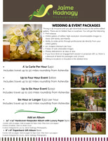 Wedding and Event Packages